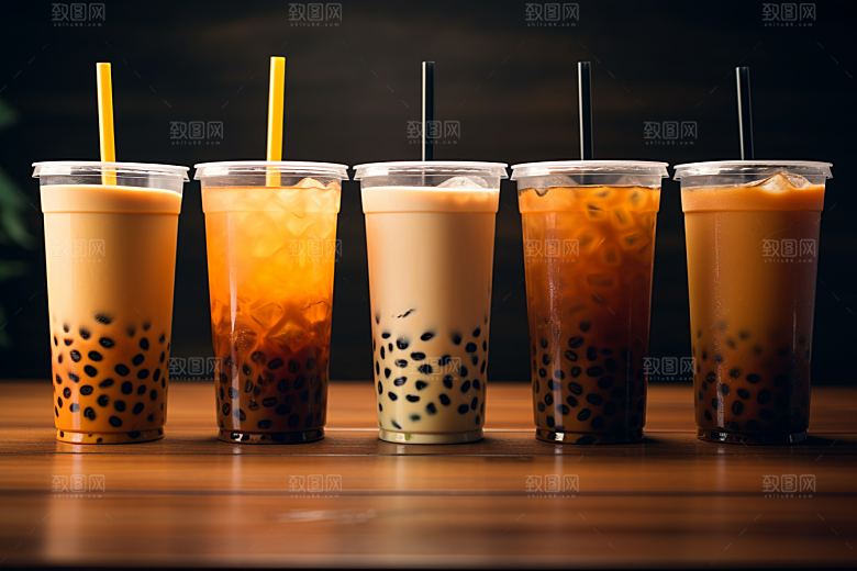 奶茶高清美味摄影图