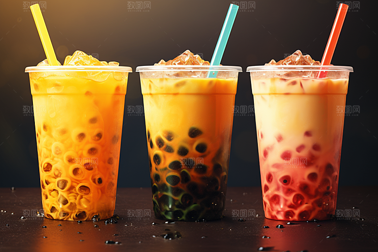 奶茶饮品温暖摄影图
