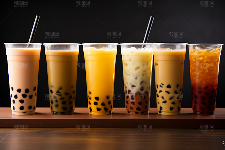 奶茶卡路里饮品摄影图
