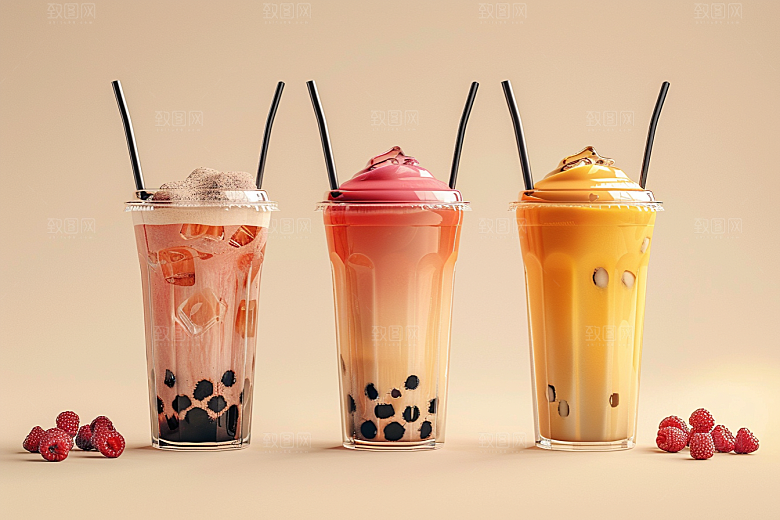 奶茶休闲生活摄影图