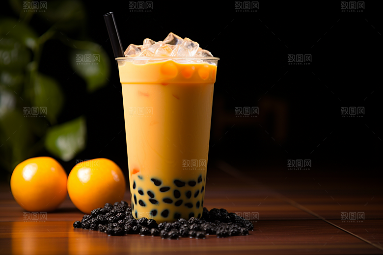 奶茶美味广告摄影图