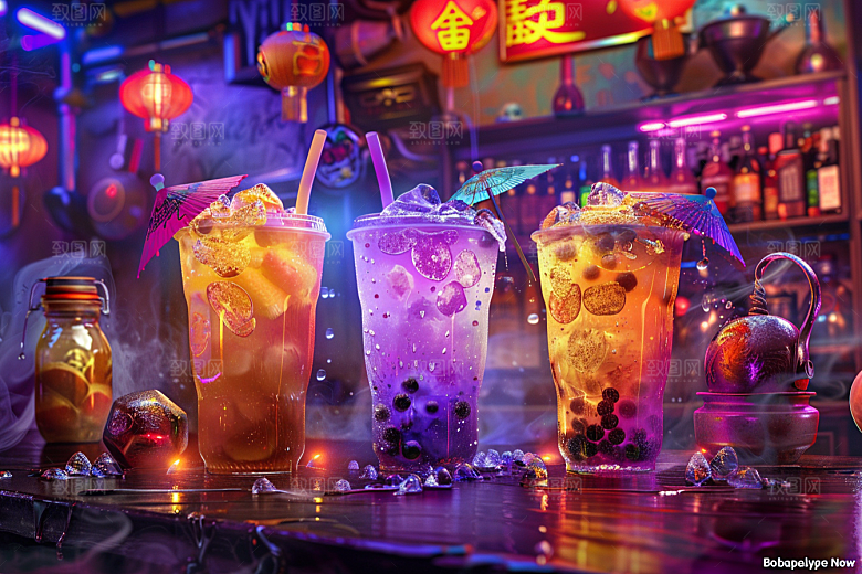 奶茶卡路里美味摄影图