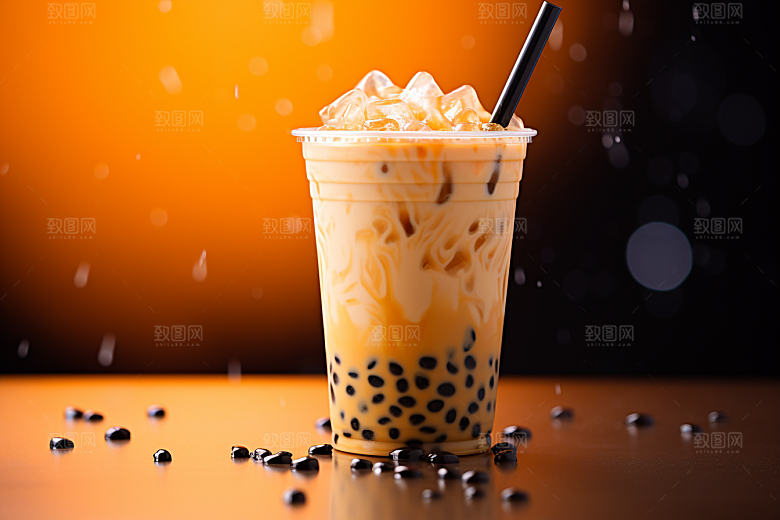 奶茶高清甜品摄影图