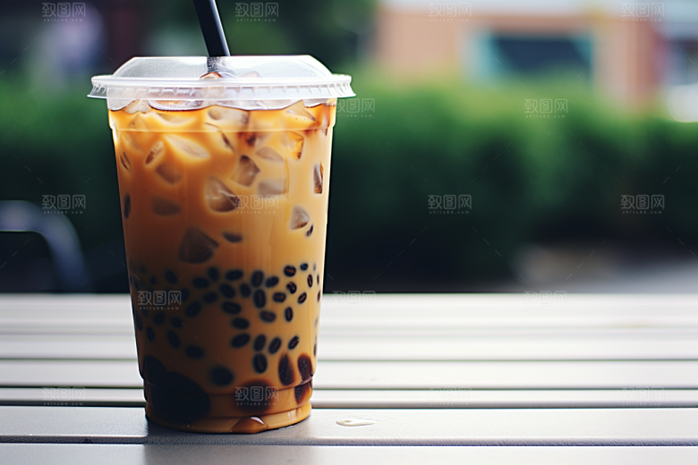 奶茶果茶卡路里摄影图