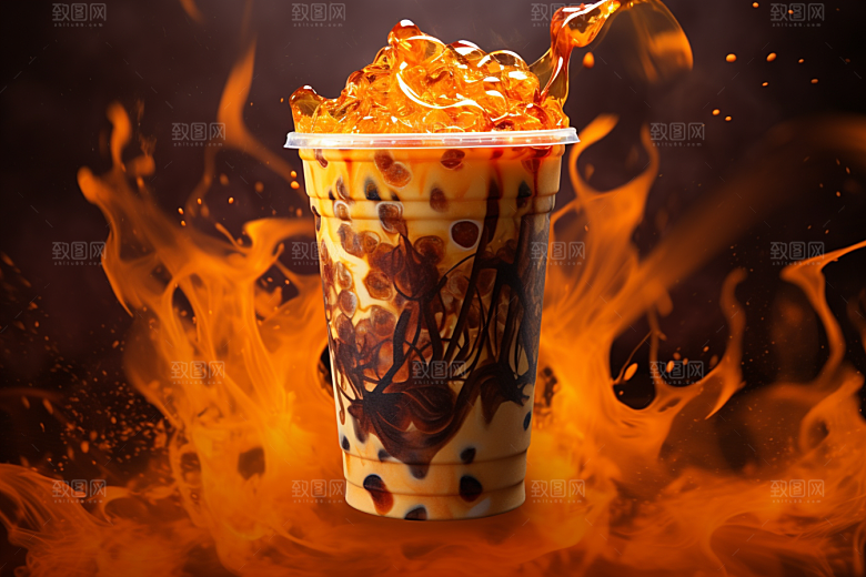 奶茶饮品高清摄影图