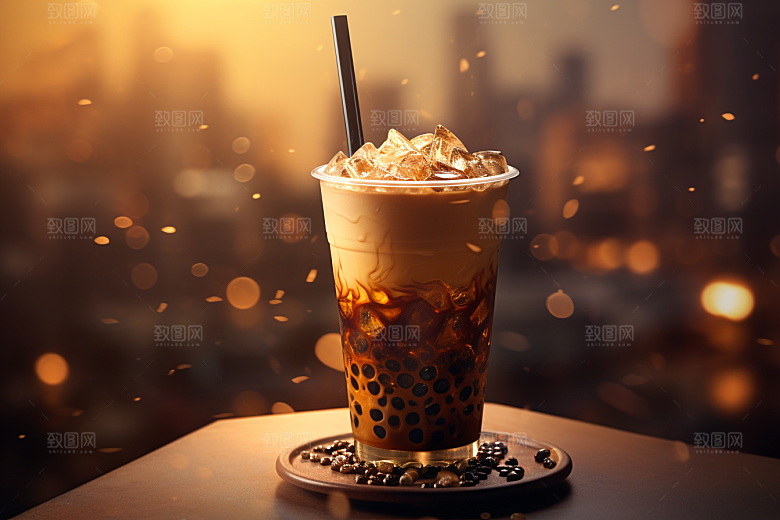 奶茶广告饮品摄影图