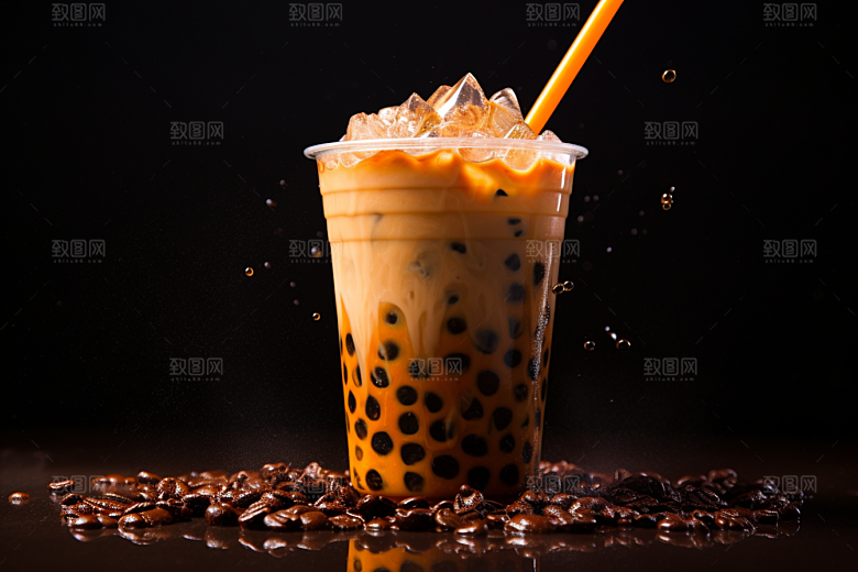 奶茶美味休闲摄影图