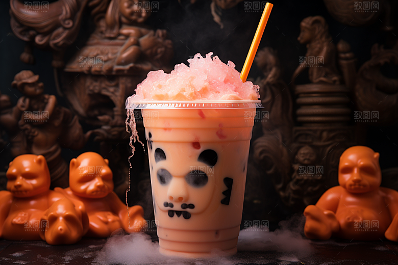 奶茶高清美味摄影图
