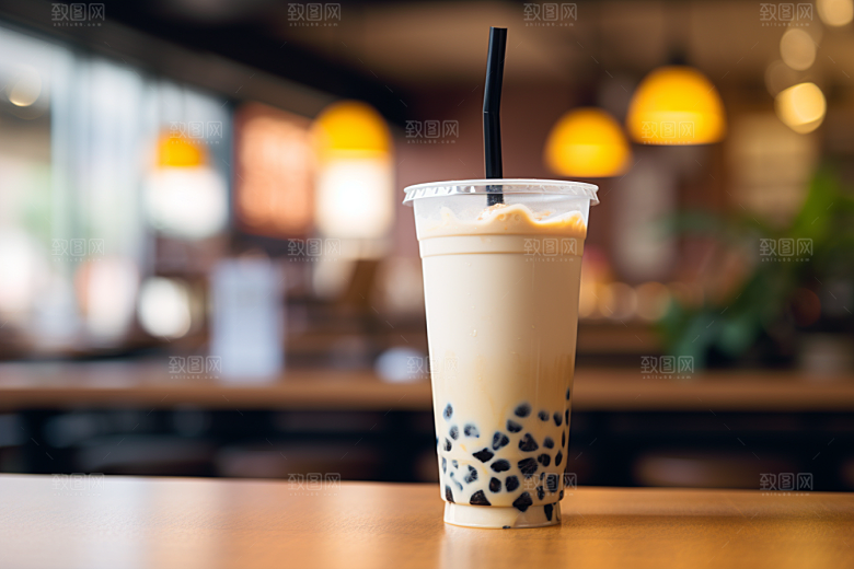奶茶果茶广告摄影图