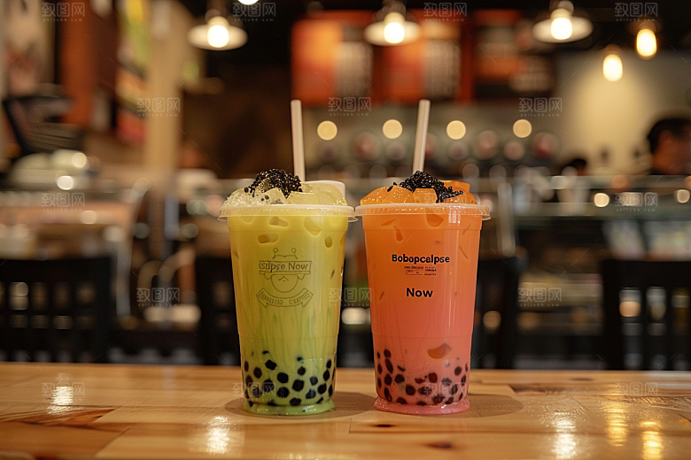 奶茶广告美味摄影图