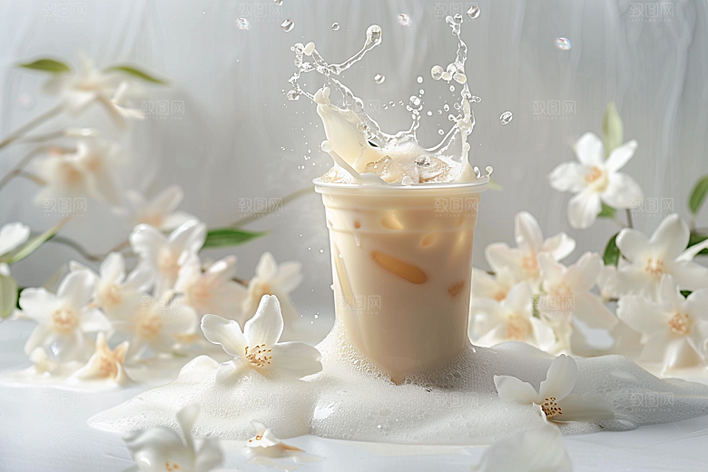 奶茶高清广告摄影图