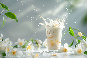 奶茶美味饮品摄影图