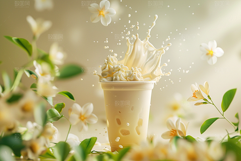 奶茶广告生活摄影图