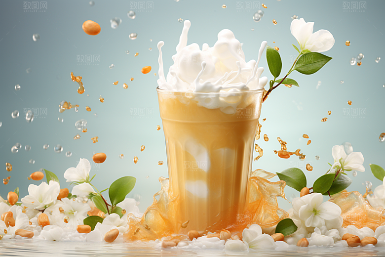 奶茶生活美味摄影图
