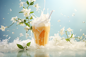 奶茶广告饮料摄影图
