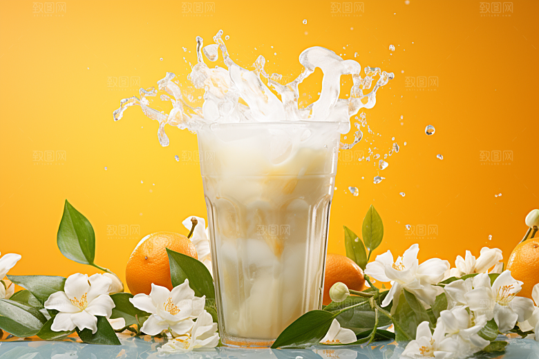 奶茶休闲甜品摄影图