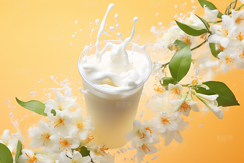 奶茶广告生活摄影图