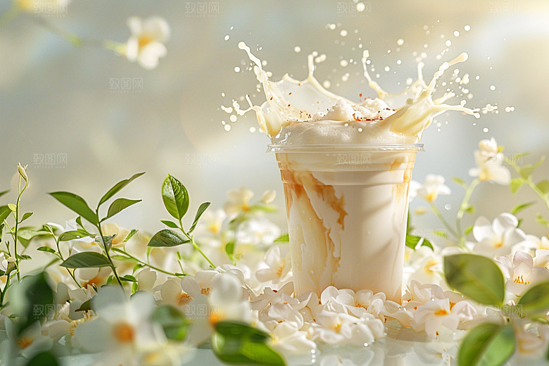 奶茶饮品生活摄影图