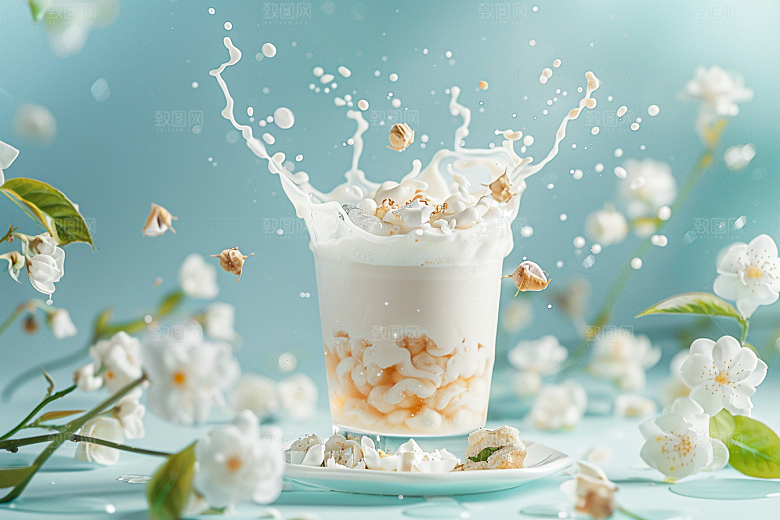 奶茶休闲美味摄影图