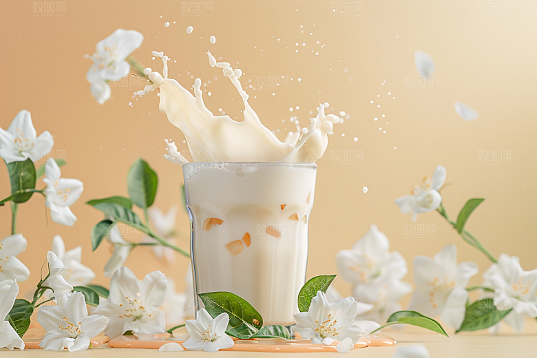 奶茶温暖广告摄影图