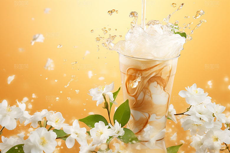 奶茶生活美味摄影图