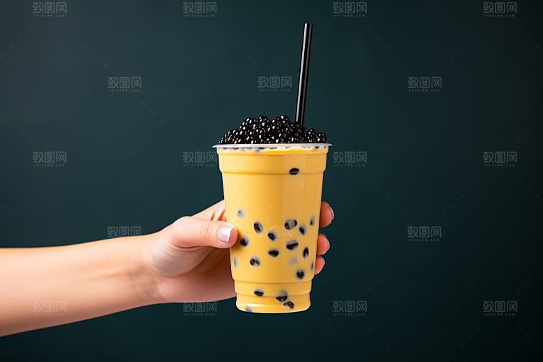 奶茶休闲美味摄影图