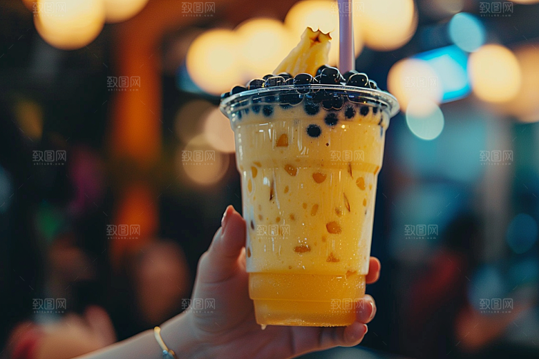 奶茶甜品高清摄影图
