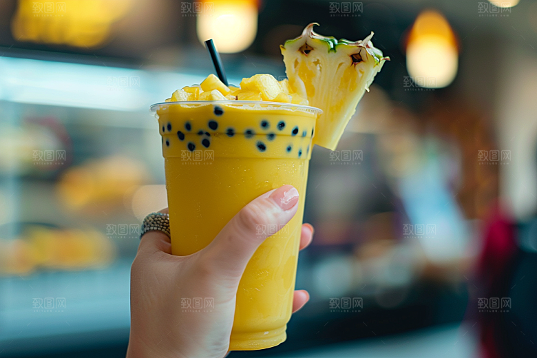 奶茶休闲生活摄影图