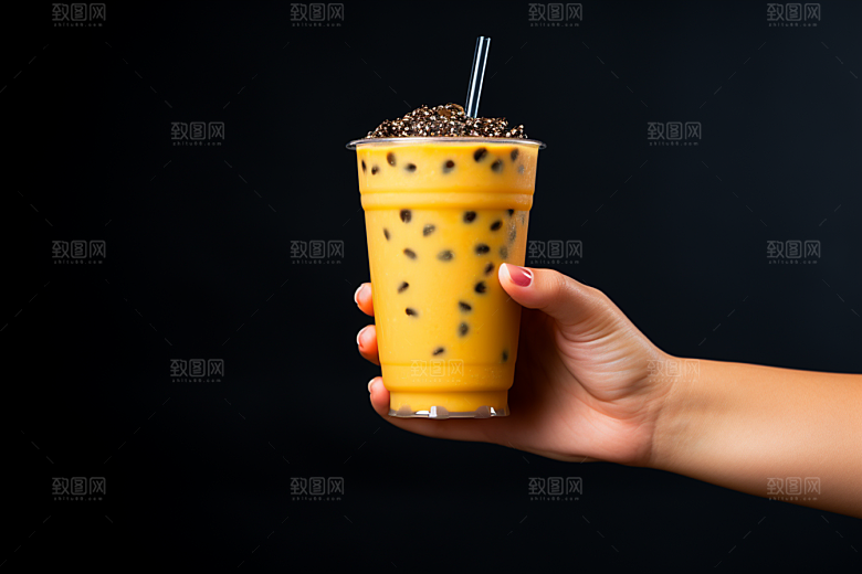 奶茶果茶生活摄影图