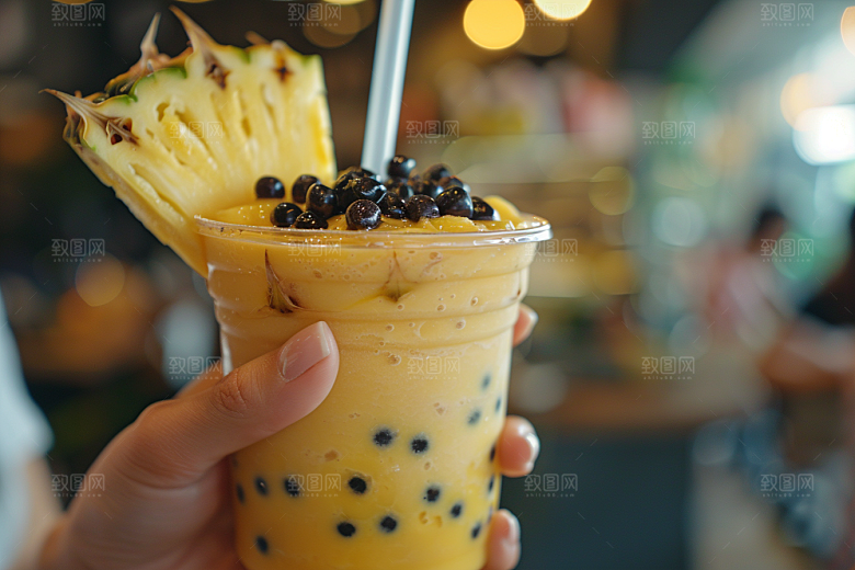 奶茶饮料美味摄影图