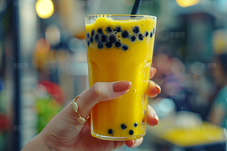 奶茶果茶果茶摄影图