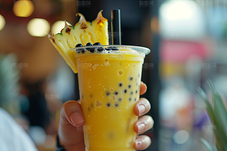 奶茶生活卡路里摄影图