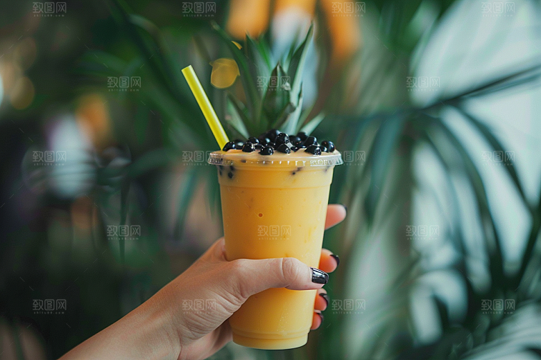 奶茶高清生活摄影图