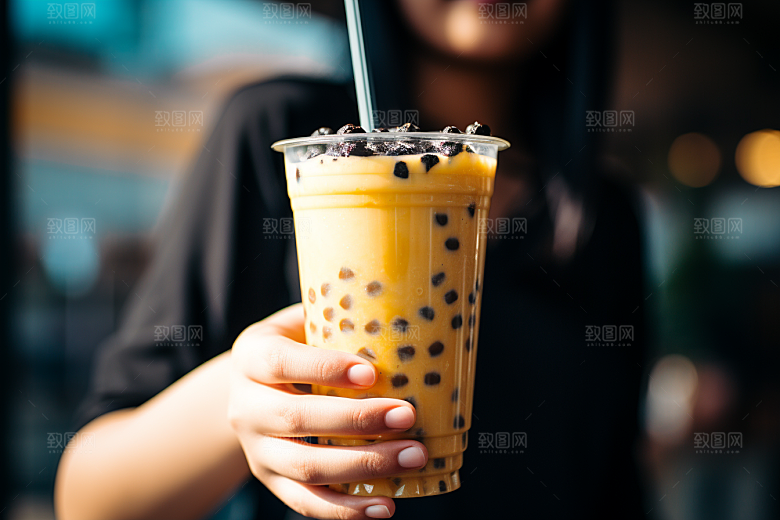 奶茶美味生活摄影图