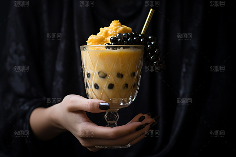 奶茶饮料休闲摄影图