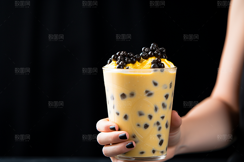 奶茶休闲生活摄影图