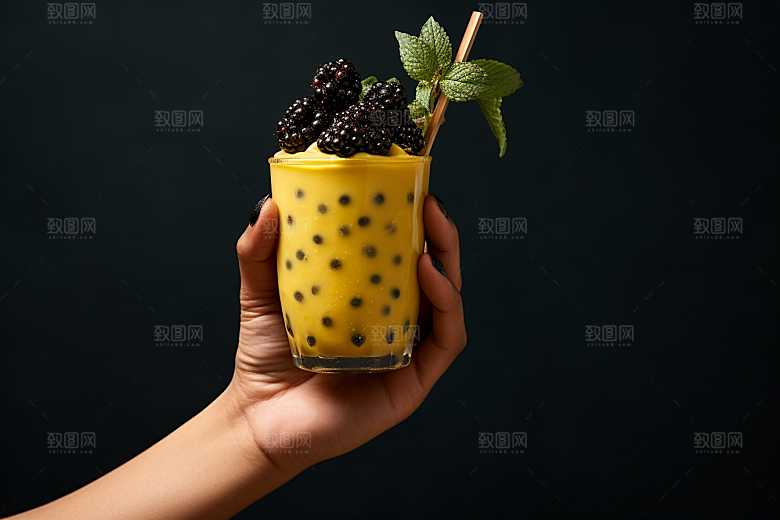奶茶饮料美味摄影图