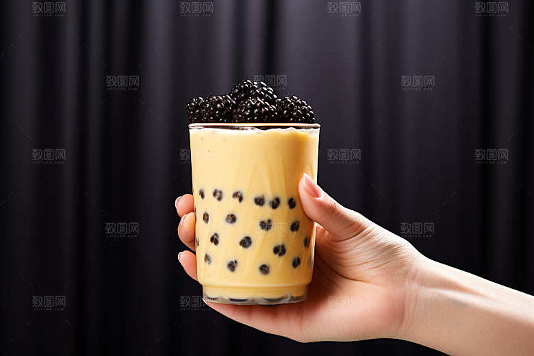 奶茶高清卡路里摄影图