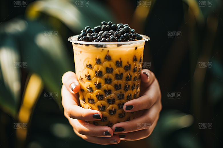 奶茶温暖高清摄影图