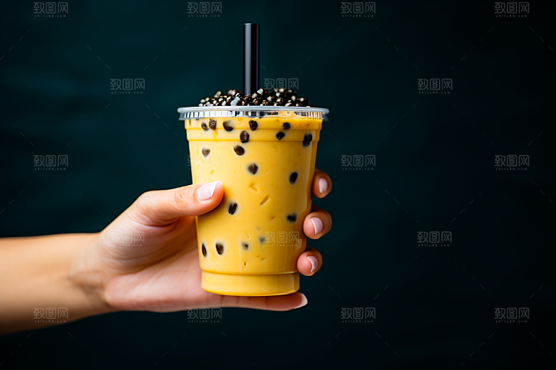 奶茶饮料饮品摄影图