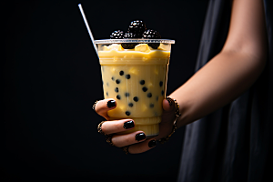 奶茶高清饮料摄影图