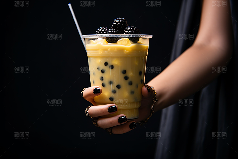 奶茶高清饮料摄影图