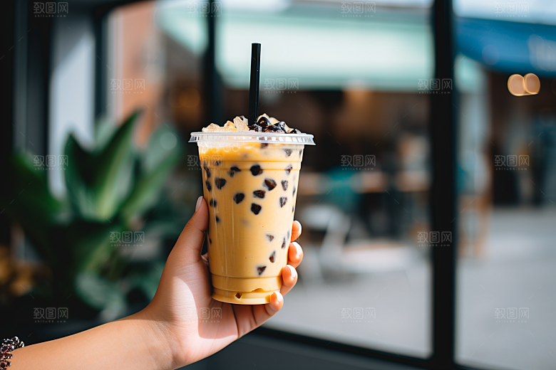 奶茶温暖饮料摄影图