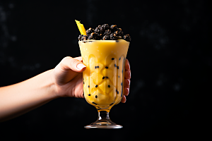 奶茶果茶饮品摄影图