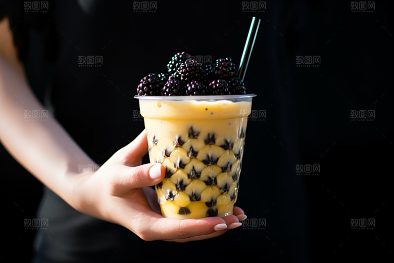奶茶休闲饮料摄影图