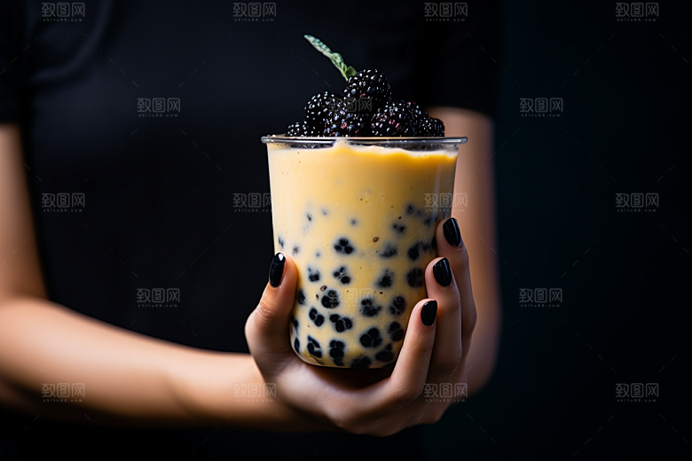 奶茶生活甜品摄影图