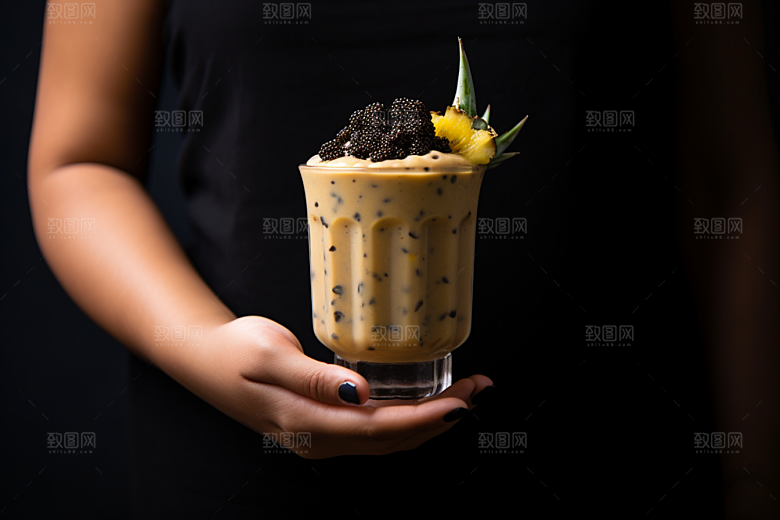 奶茶温暖果茶摄影图
