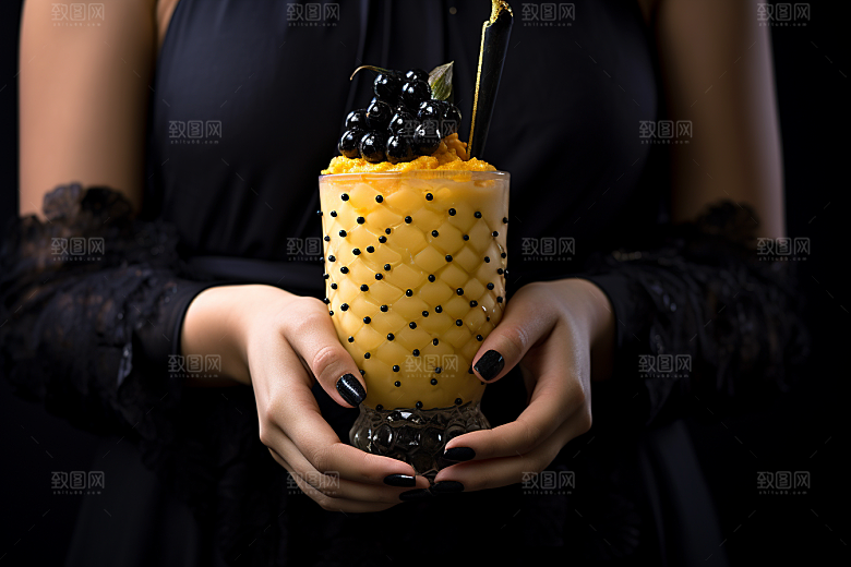 奶茶广告温暖摄影图
