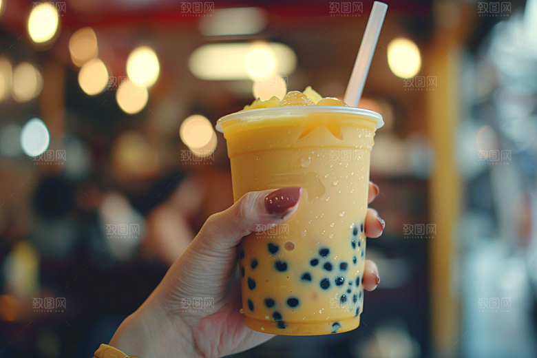 奶茶广告休闲摄影图