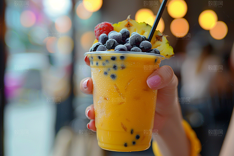 奶茶卡路里美味摄影图
